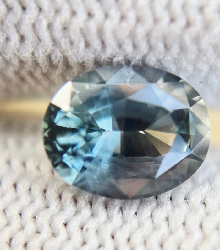 Natural Corundum Greenish Blue Sapphire 1.75 ct