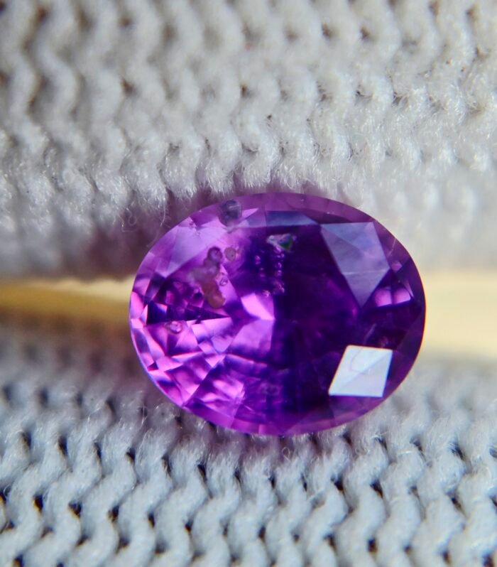 Natural Corundum Purple Sapphire 0.93 ct